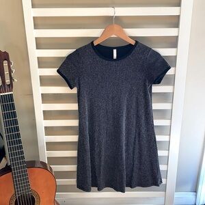 Xhilaration Girls Black and Silver Shimmer Size Large (10/12)